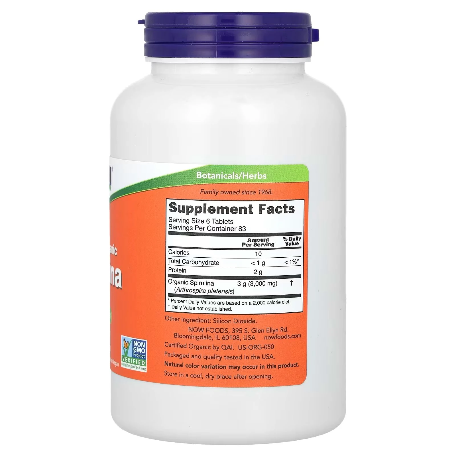 Spirulina 500 mg 500 Tablet