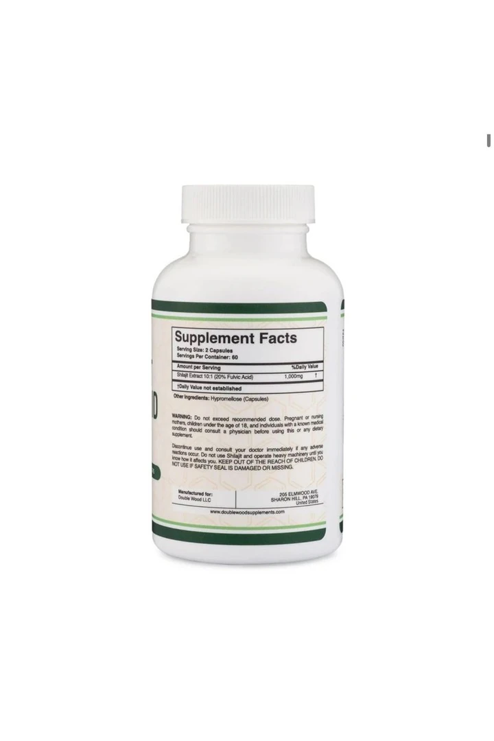 Double Wood Shilajit Resin - 500 mg 120 Kapsül