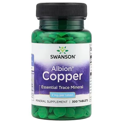 Albion Copper 2 mg 300 Tablet - Essential Trace Mineral