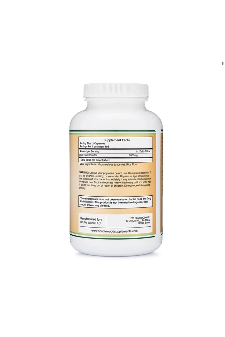 Double Wood Beet Root - 1000 Mg 210 Kapsül.usa menşei