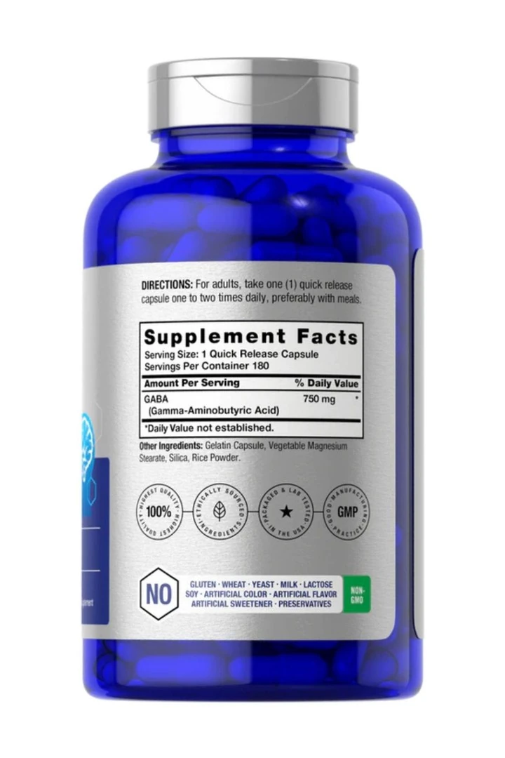 Gaba 750mg 180 veg.Kapsül.usa vers.