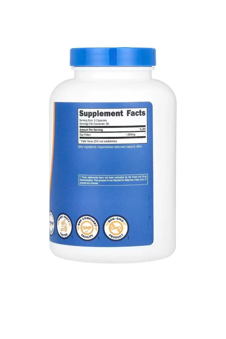 Nutricost Bee Pollen 1500 Mg 240 Kapsül