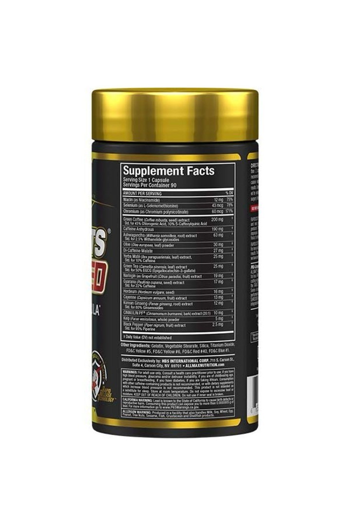 RAPIDCUTS® SHREDDED THERMOGENIC FAT BURNER 90 KAPSÜL.USA MENŞ.