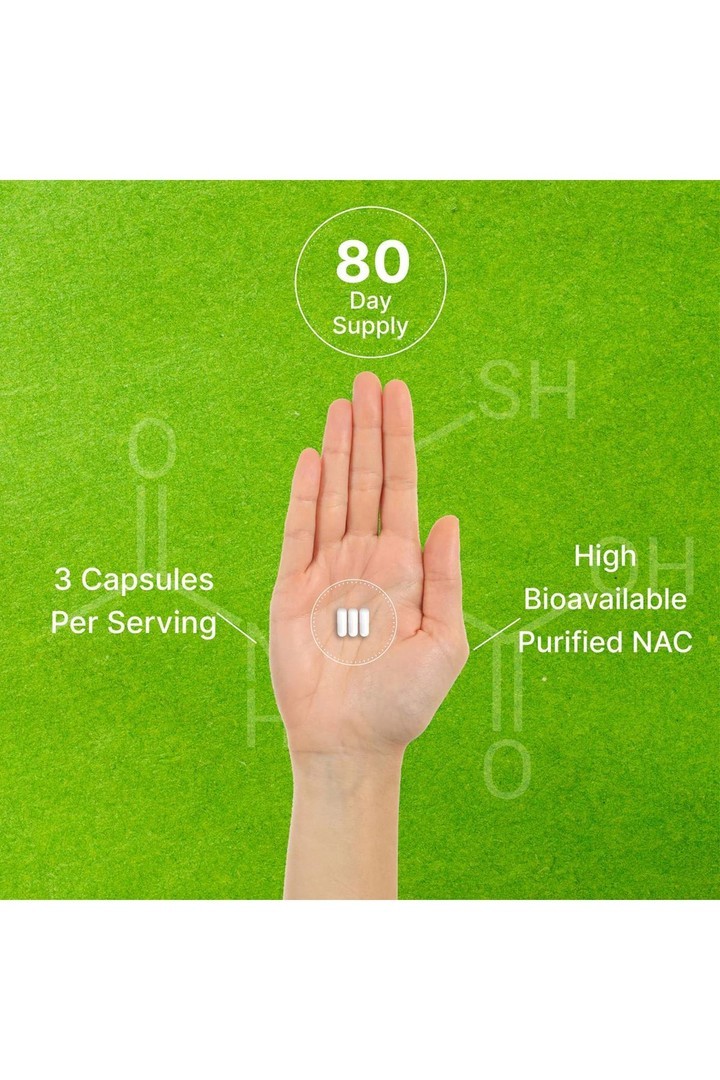 NA.C Supplement (N-Acetyl Cysteine) with Reduced Glutathione, 240 Capsules