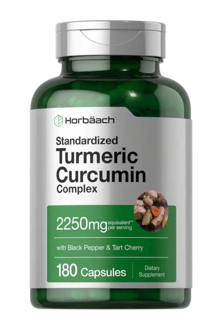 Turmeric Supplement with Black Pepper 2250mg | 180 Capsules