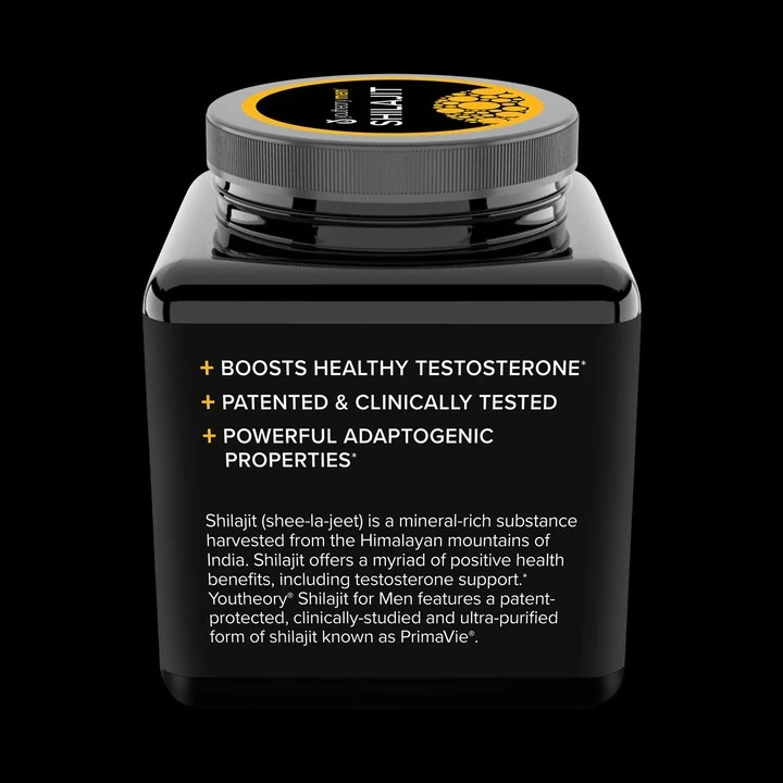 Men's Shilajit - 250 mg Shilajit Capsules - Energy Supplement - Supports Stamina & Endurance* - Gluten, Dairy & Soy Free - 60 Veg