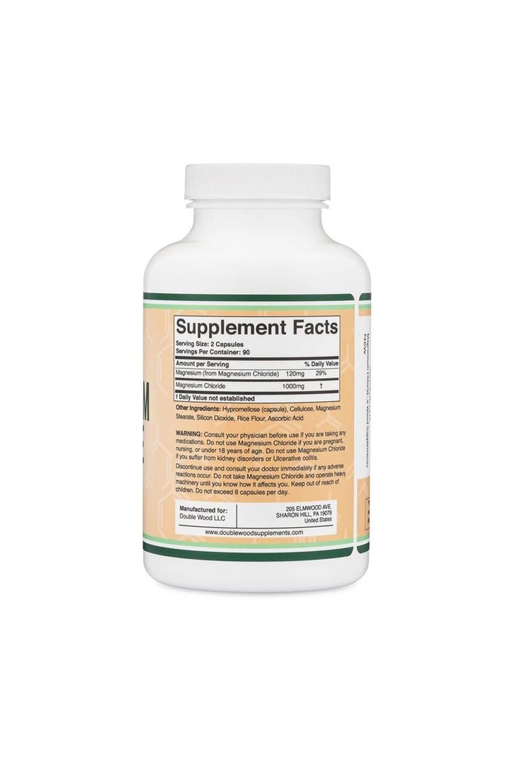 Magnezyum Chloride 1000mg 180 Veg. Kapsül.usa vers.