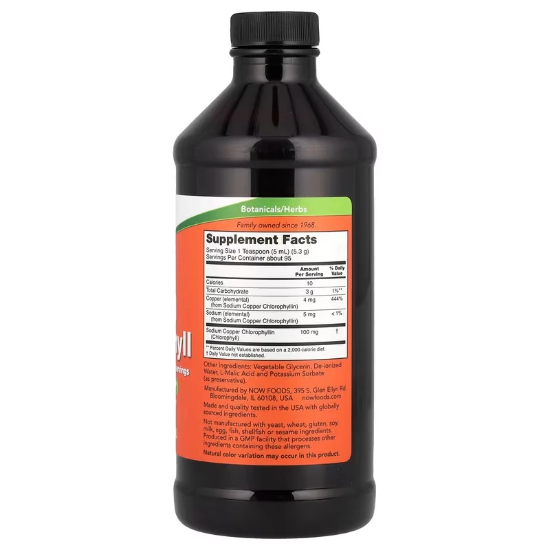 Liquid Chlorophyll 473 ml. | 90+ servis | promotes cleansing | Freshens breath
