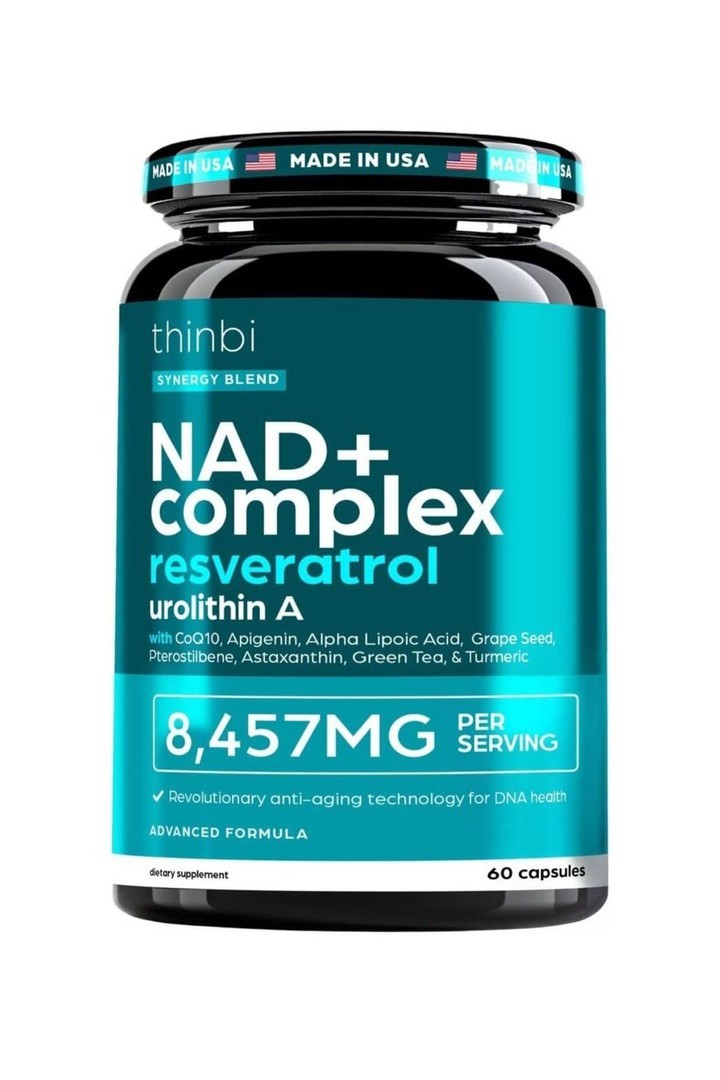 Nad+ Complex Resveratrol Urolithin 8457 mg 60 Kapsül.usa.vers