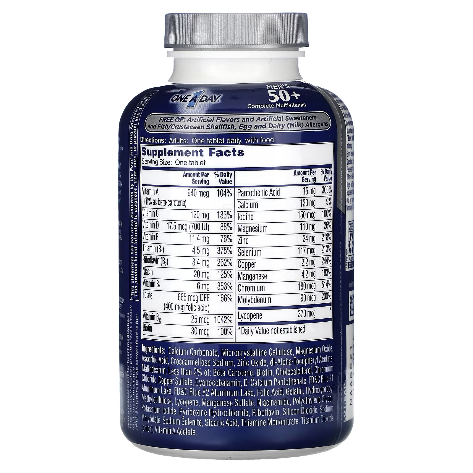 Men's 50 Complete 200 Tablets