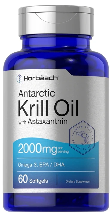 Krill Oil 2000mg | 60 Softgels | with Astaxantin | Omega-3, EPA/DHA