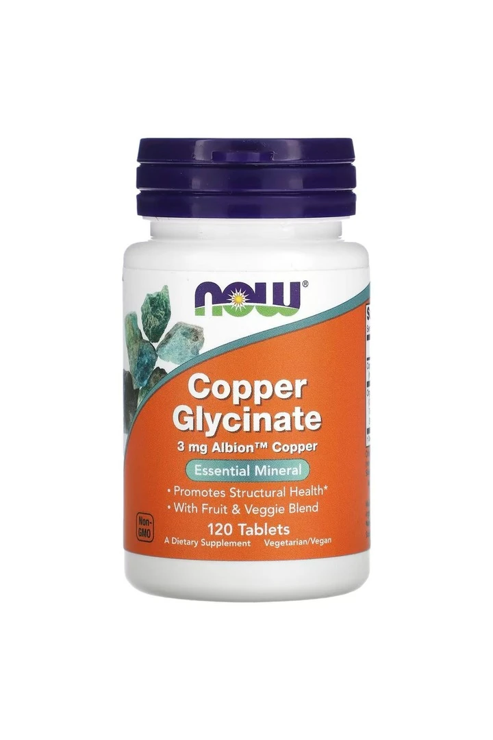 Copper Glycinate - Bakır Glisinat, 3 mg, 120 Tablet