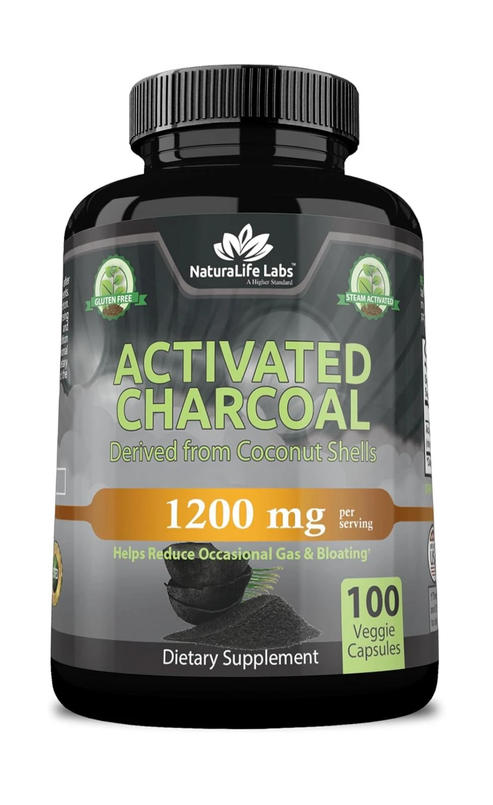 Actıvated Charcoal 1200 mg 100 Veg. Kapsül