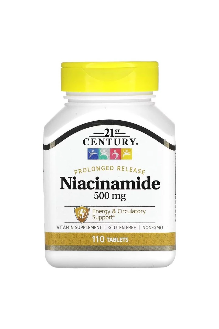 21st Century, Prolonged Release Niacinamide, 500 mg, 110 Tablet