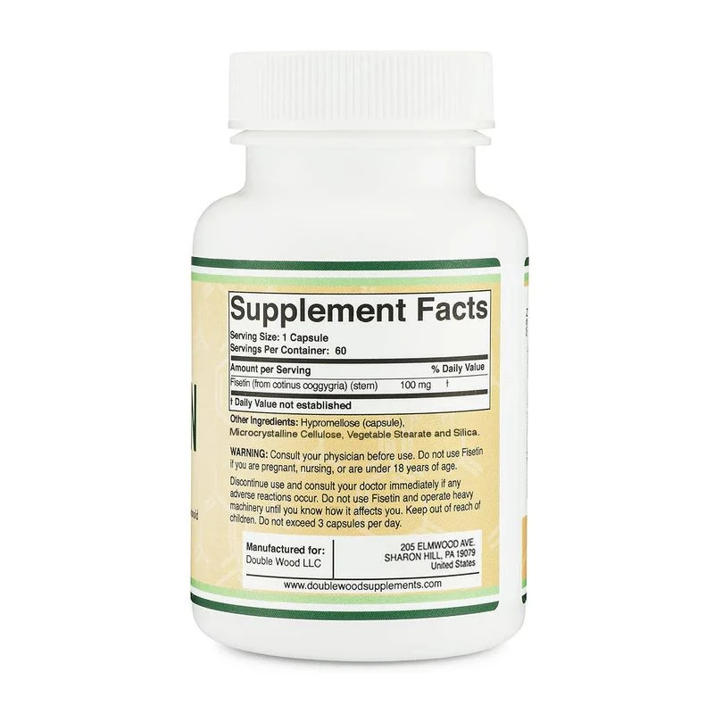 Fisetin Supplement 100 mg 60 Kapsül