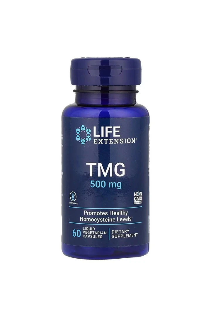 TMG, 1.000 mg, 60 Vejetaryen Kapsül (Kapsül başına 500 mg)