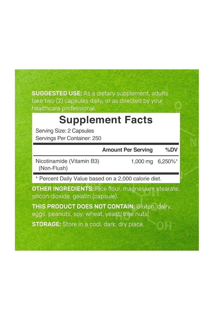 DEAL SUPPLEMENT Nicotinamide 1.000 Mg 500 Capsules