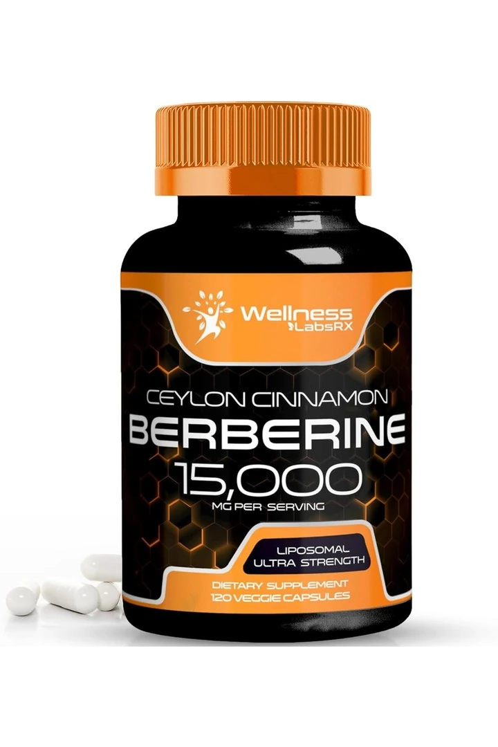 Wellnees LabsRX Berberine 15,000 Mg - with Ceylon Cinnamon 120 Veggie Kapsül