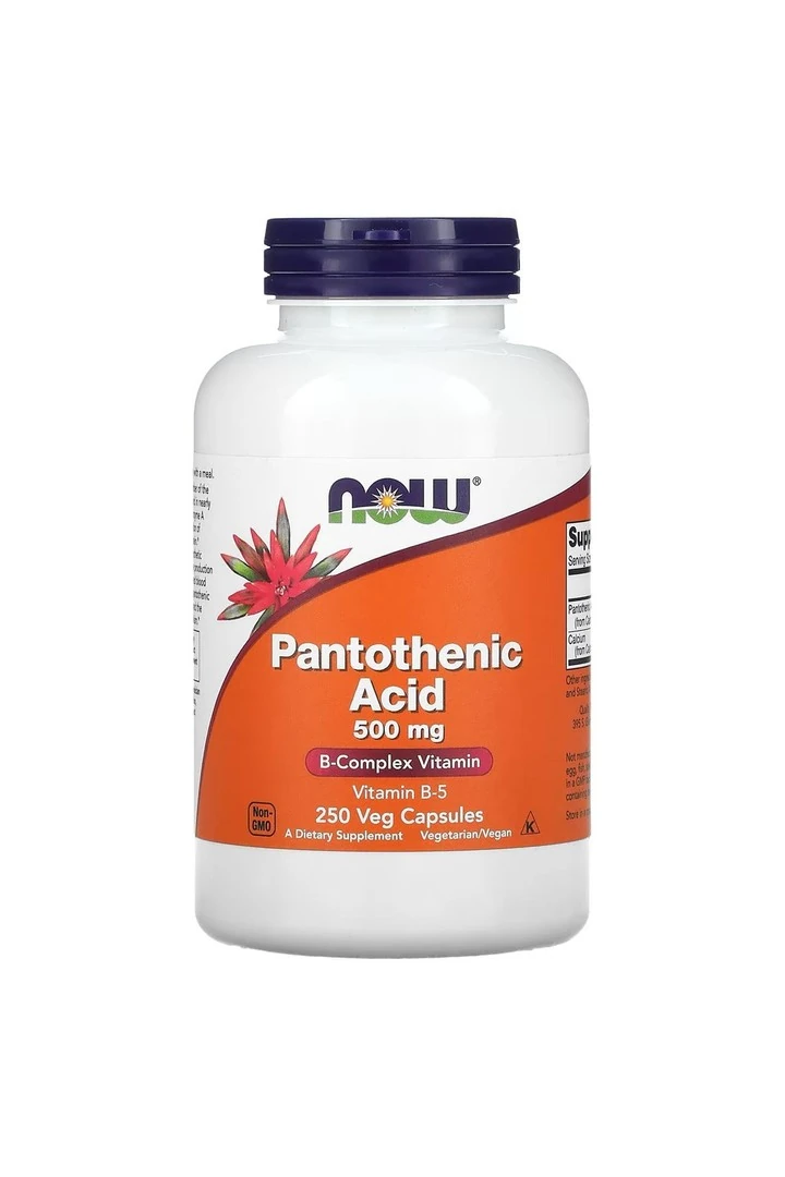 Pantothenic Acid, 500 mg, 250 Veg Capsules
