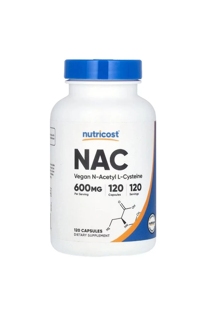 Nutricost N-Acetyl Cysteine (NAC) 600 MG 120 Kapsül
