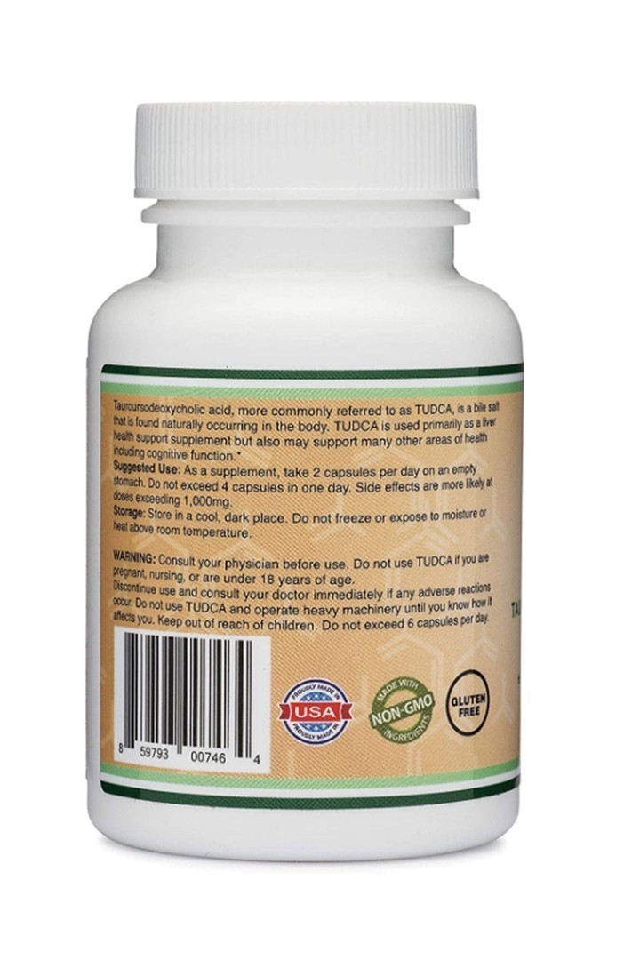 Tudca 60 Capsules 500mg Per Serving. Usa Version. Tr Yetkili Satıcı