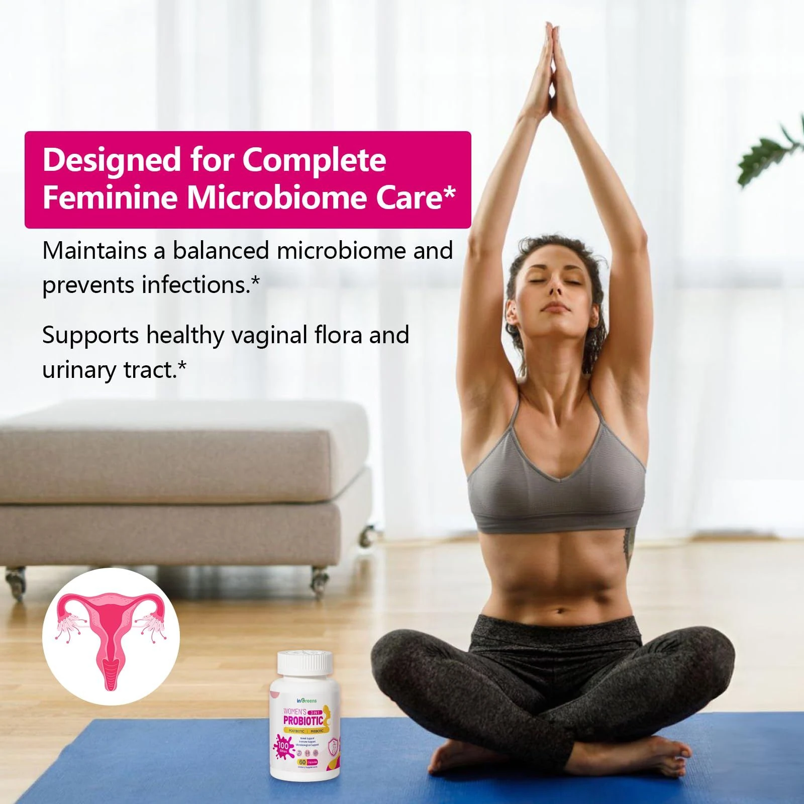 Women's Probiotic + Postbiotic + Prebiotic 100 billion 60 Kapsül