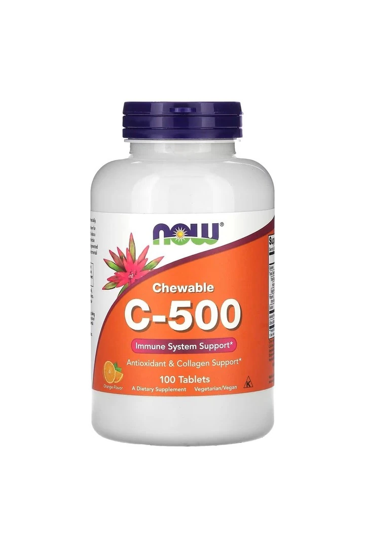 Now Food Chewable c-500 antioxidant & collagen support 100 Tablet