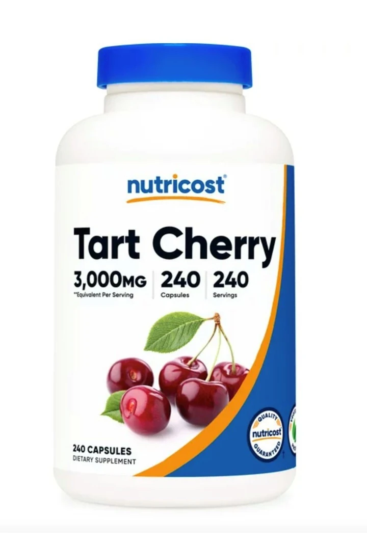 Tart Cherry Extract 3000mg, 240 Vegetarian Capsules - Gluten Free, Non-gmo. Usa 3532