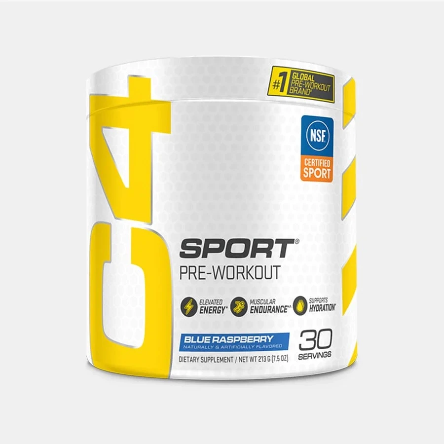 C4 Sport Pre-Workout Blue Raspberry 7.5 oz (213 g) 30 Servis usa