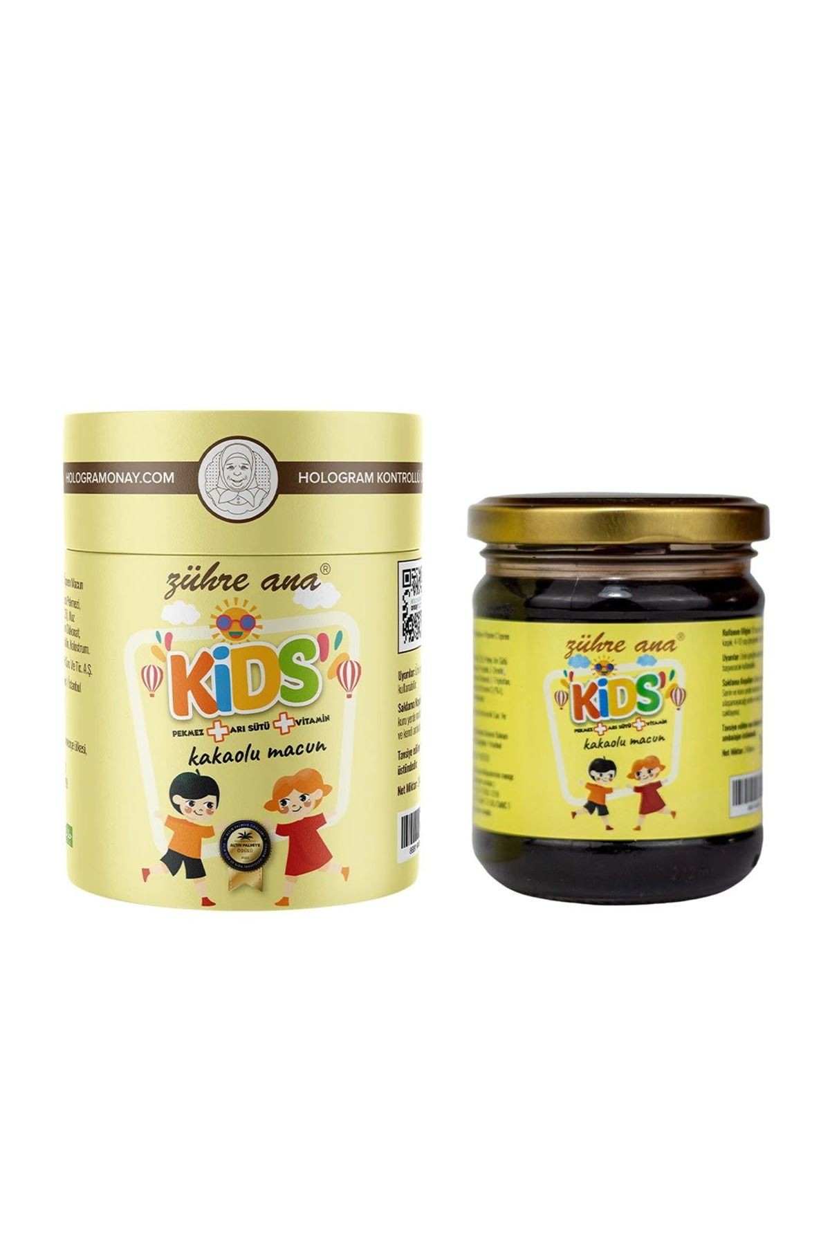 Zühre Ana Kids Çocuklar için Özel - Arı Sütü, Pekmez, Bal Ve Vitamin Katkılı Kakaolu Macun