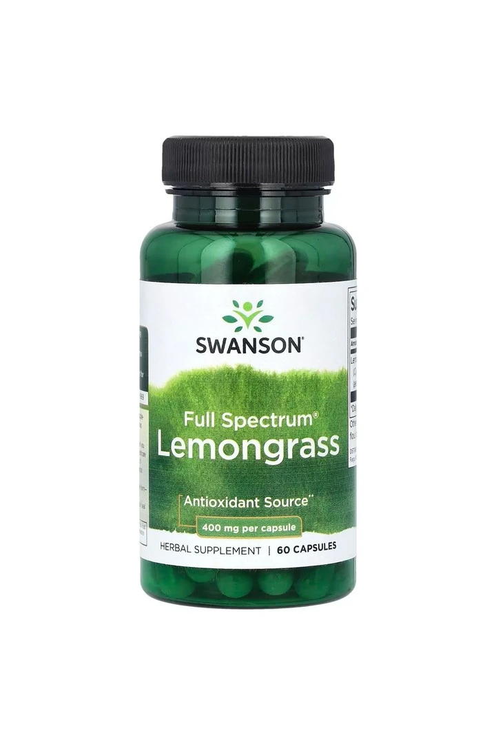 Full Spectrum Lemongrass, 400 mg, 60 Capsules