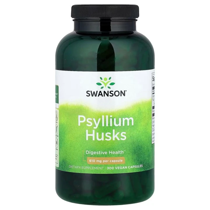 Psyllium Husks, 610 mg, 300 Capsules