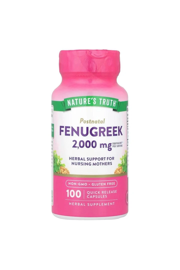 Fenugreek - Çemen otu, 2.000 mg, 100 Hızlı Salımlı Kapsül