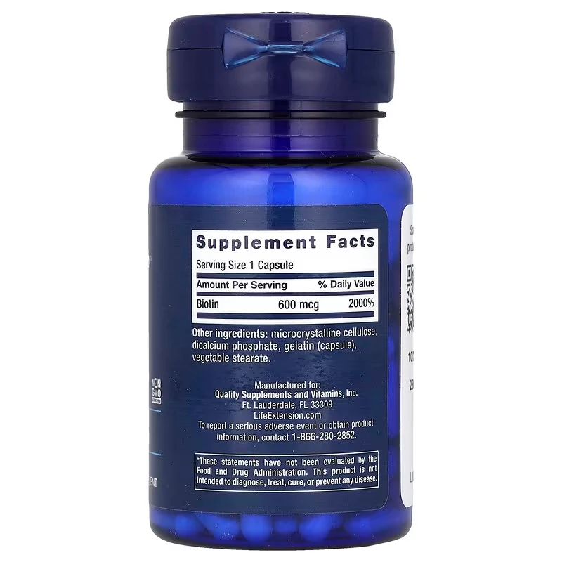 Biotin 600 mcg 100 Kapsül