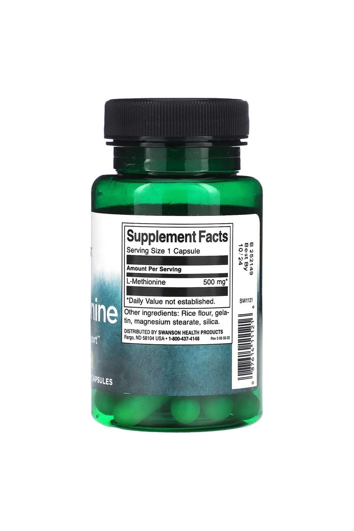 L-methione 500 mg 30 Kapsül .usa vers.