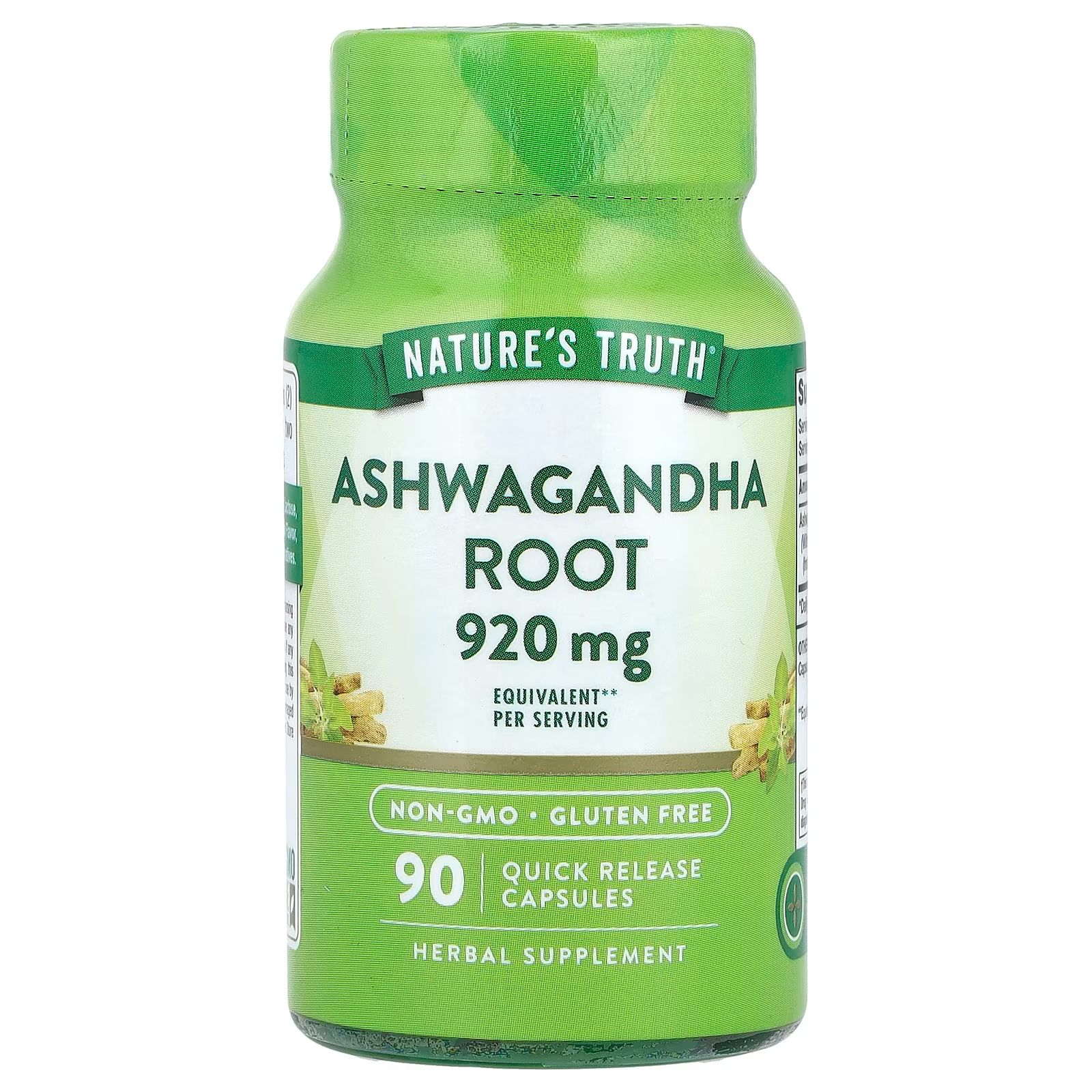 Ashwagandha root 920 mg 90 kapsül 