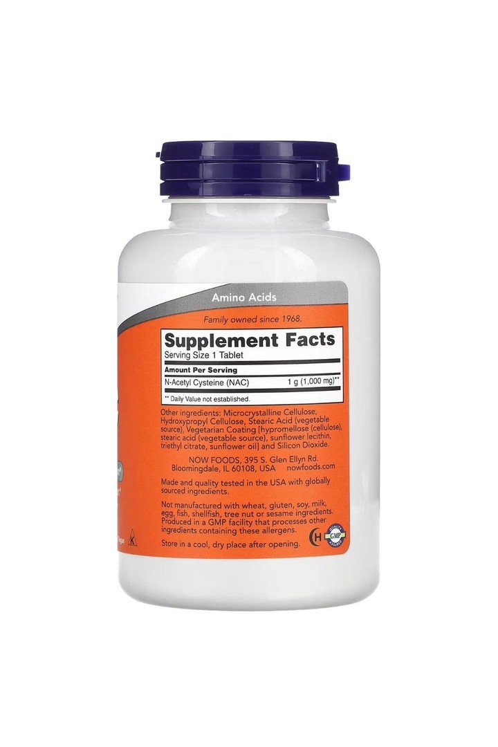 Now Foods Na.c 1000 Mg 120 Tablet