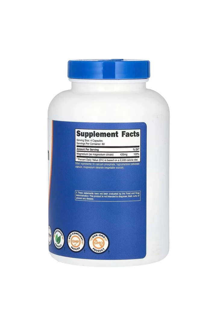 Magnezyum Sitrat, 420 mg, 240 Kapsül