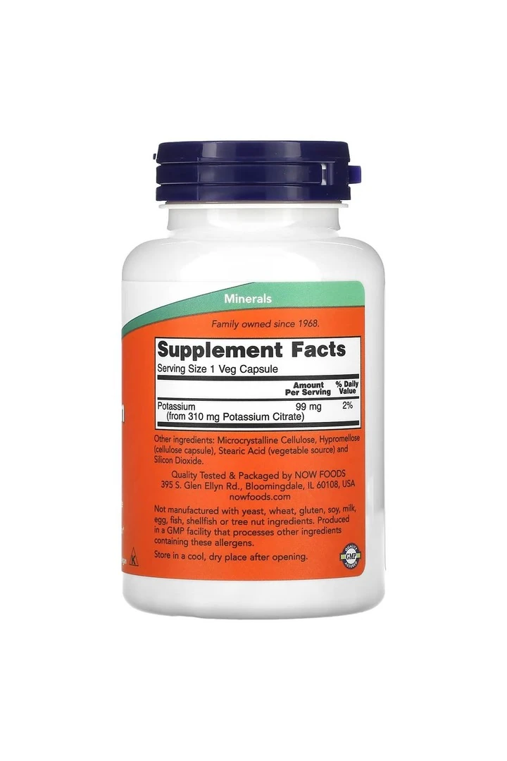 Potasyum Sitrate 99mg 180 veg Kapsül-Usa Versiyon -dmmedicine'den