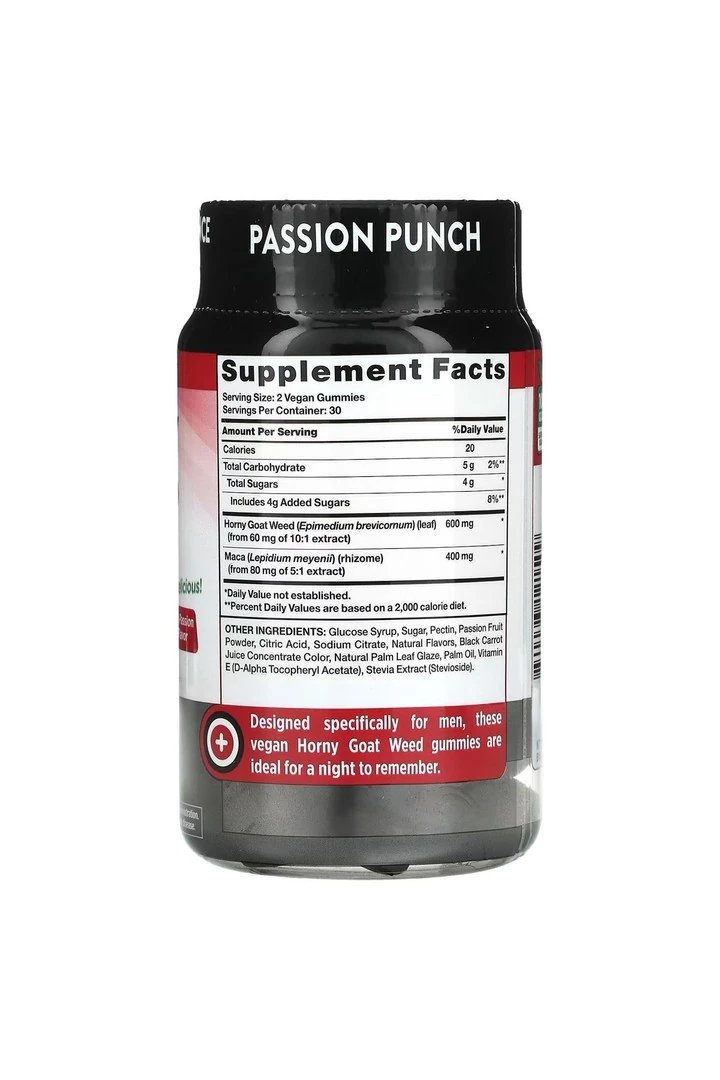 Horny Goat Weed, Passion Punch, 60 Vegan Gummies