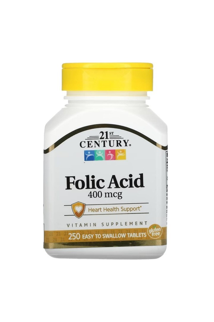 Folik Asid 400 mcg, 250 Yutulması Kolay Tablet