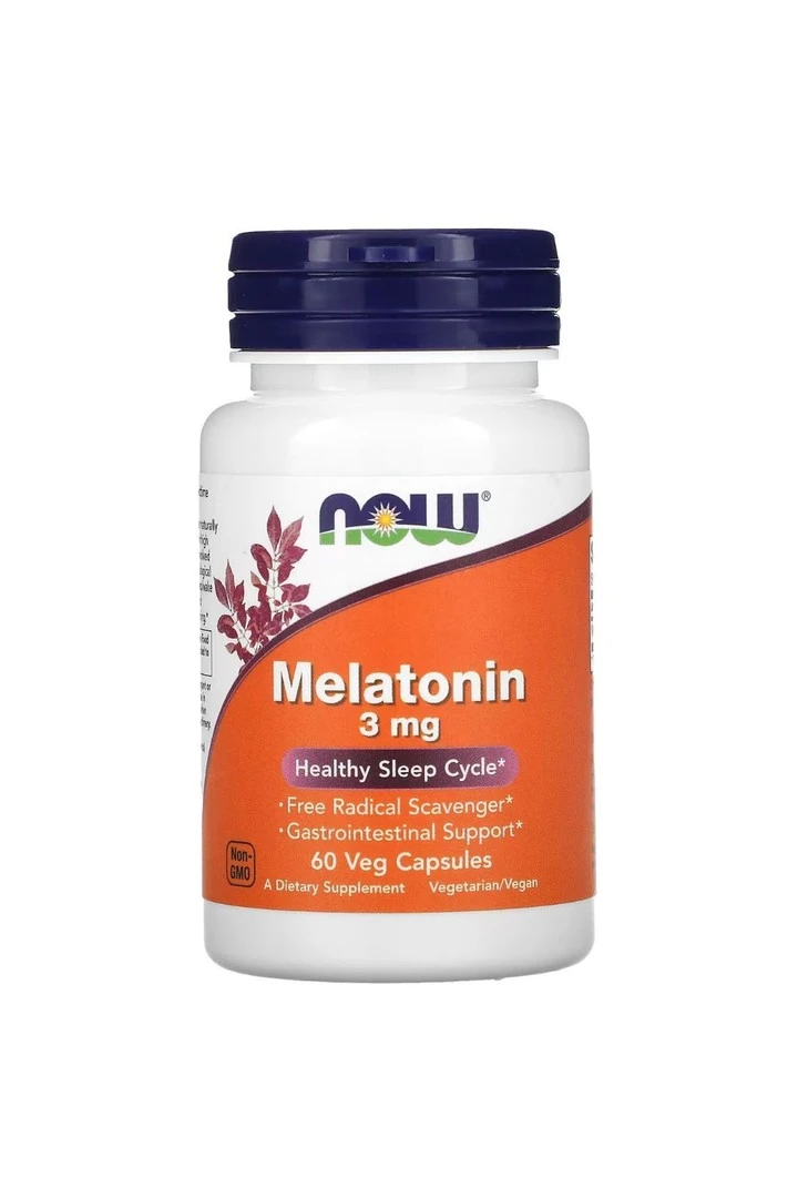Now Foods Melatonin 3 Mg 60 Tablet