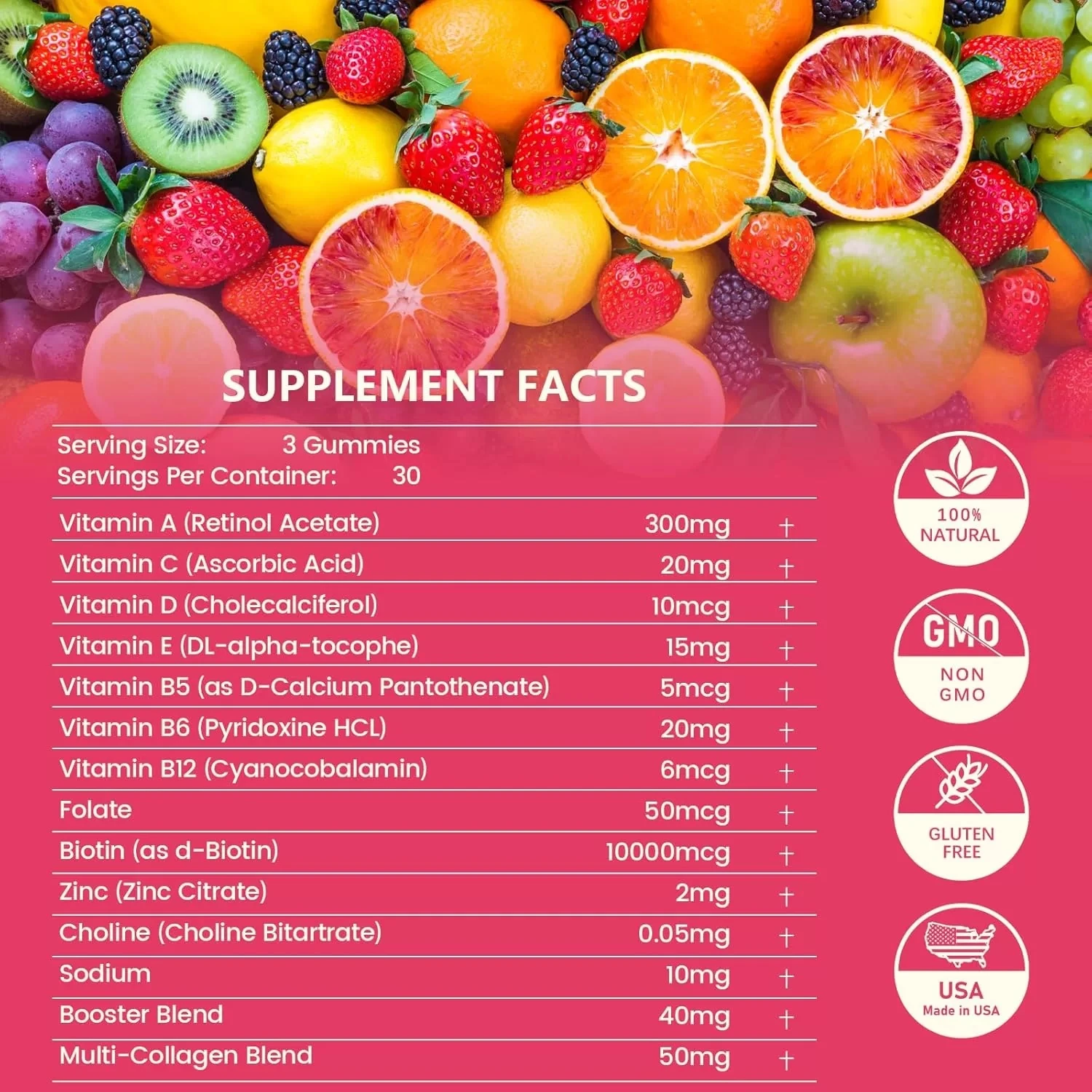 Hair.Skin.Nails Gummies 90 Çiğnenebilir Tablet 20 İçerik 1 arada