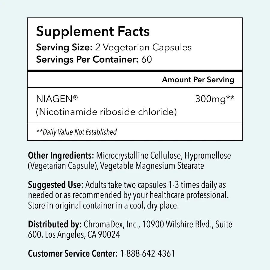 300 mg 120 Tablet Nicotinamide Riboside Nad