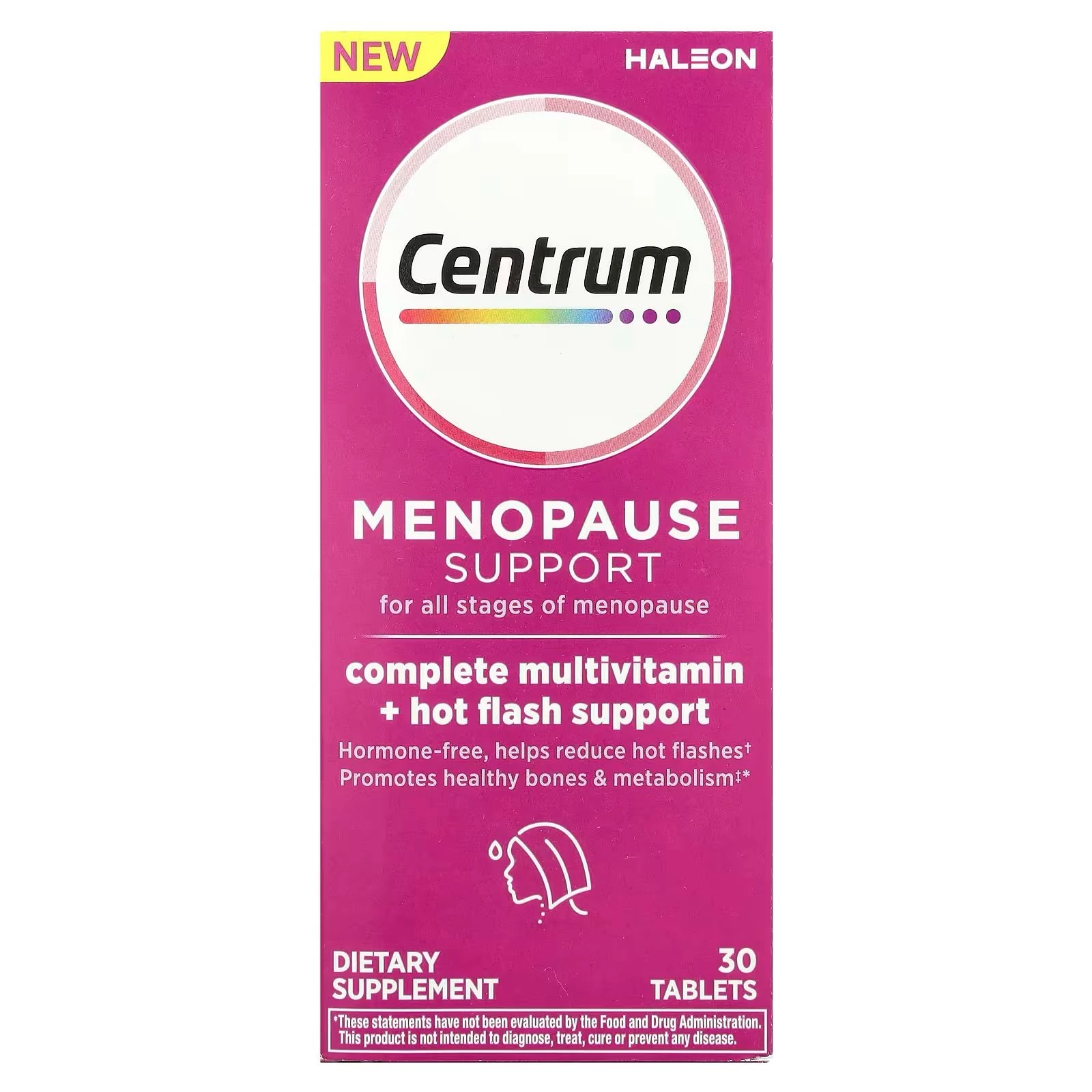 Menopause Support Complete multivitamin + hot flash support 30 Tablet