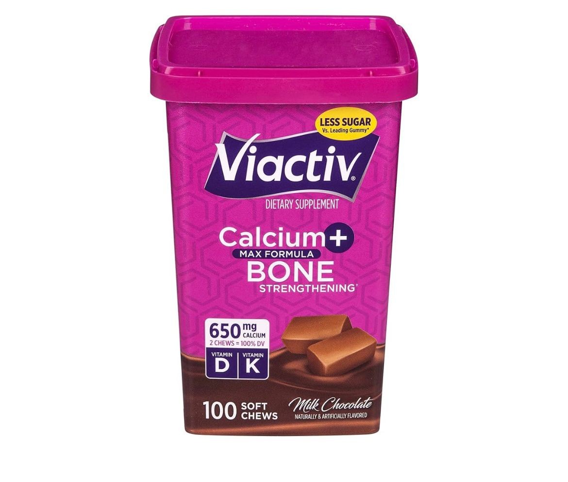 Viactiv Kalsiyum + Bone 650 mg 100 Soft Chews