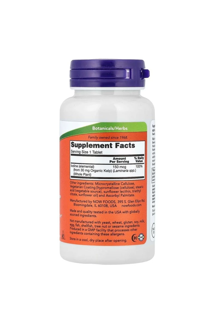 Now Foods Kelp 150 mcg 200 Kapsül