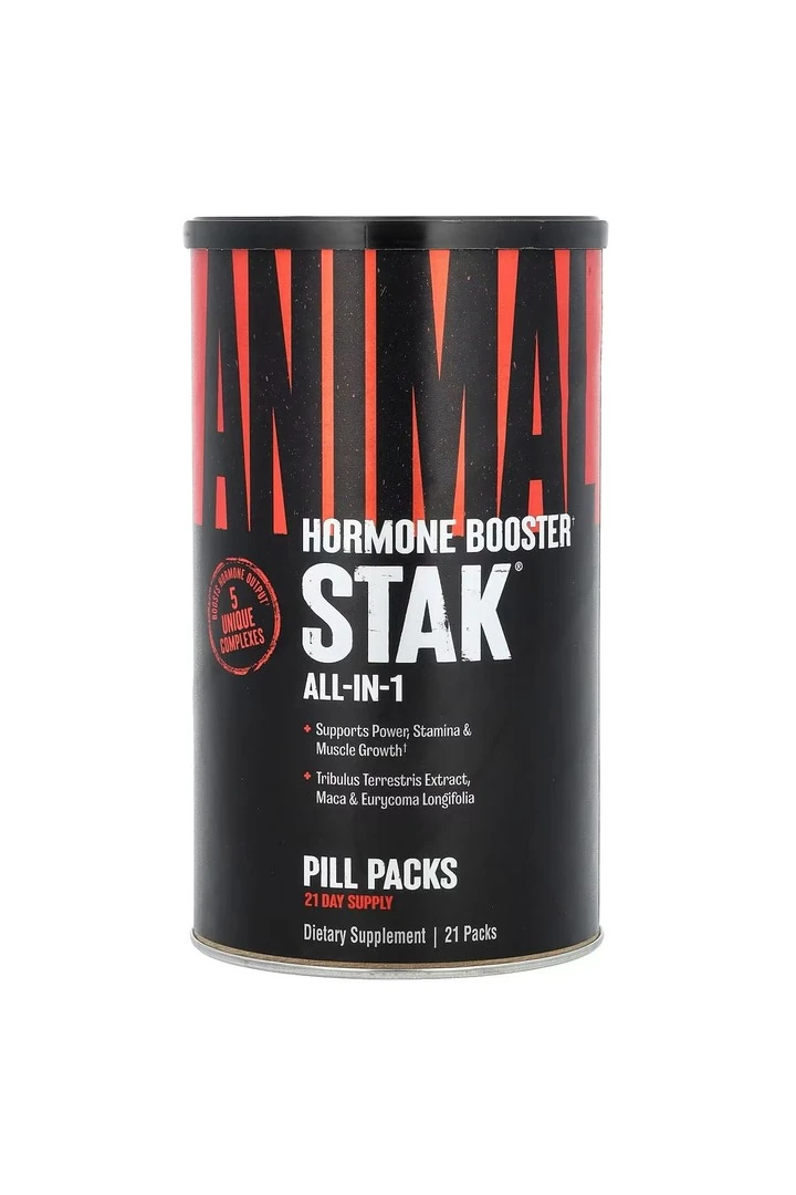 Animal, Stak, Hormone Booster, All-In-1 Pill Packs, 21 Packs