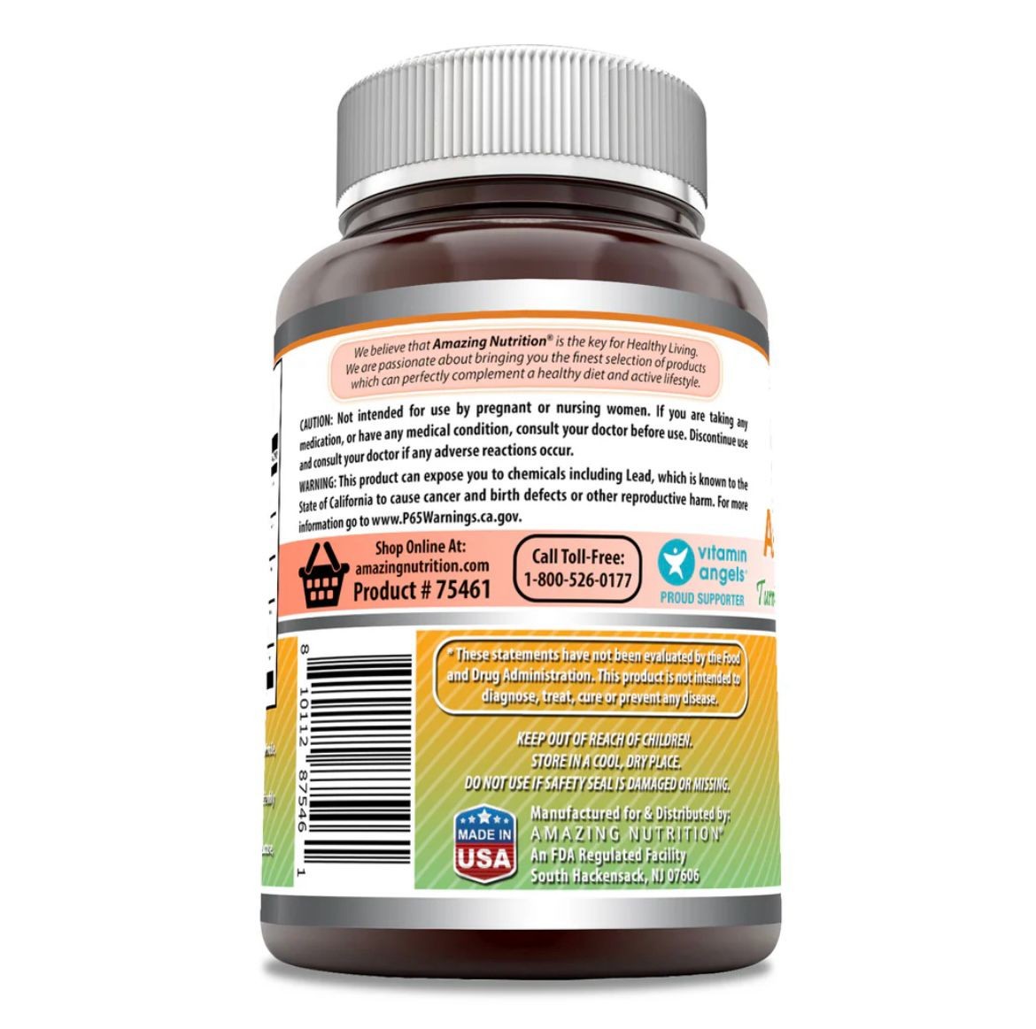 Ashwagandha Supplement | Contains Turmeric, Ginger, Rhodiola, & Black Pepper | 5200 Mg Per Serving | Veggie Capsules | Non-GMO | Gluten-Free | Made in USA (1 Pack, 120 Count)