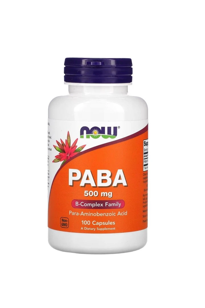 Now Foods Paba 500 Mg 100 Kapsül